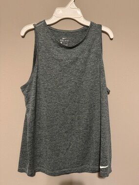 Nike Women's Dark Gray Dri-FIT Athletic Tank Top